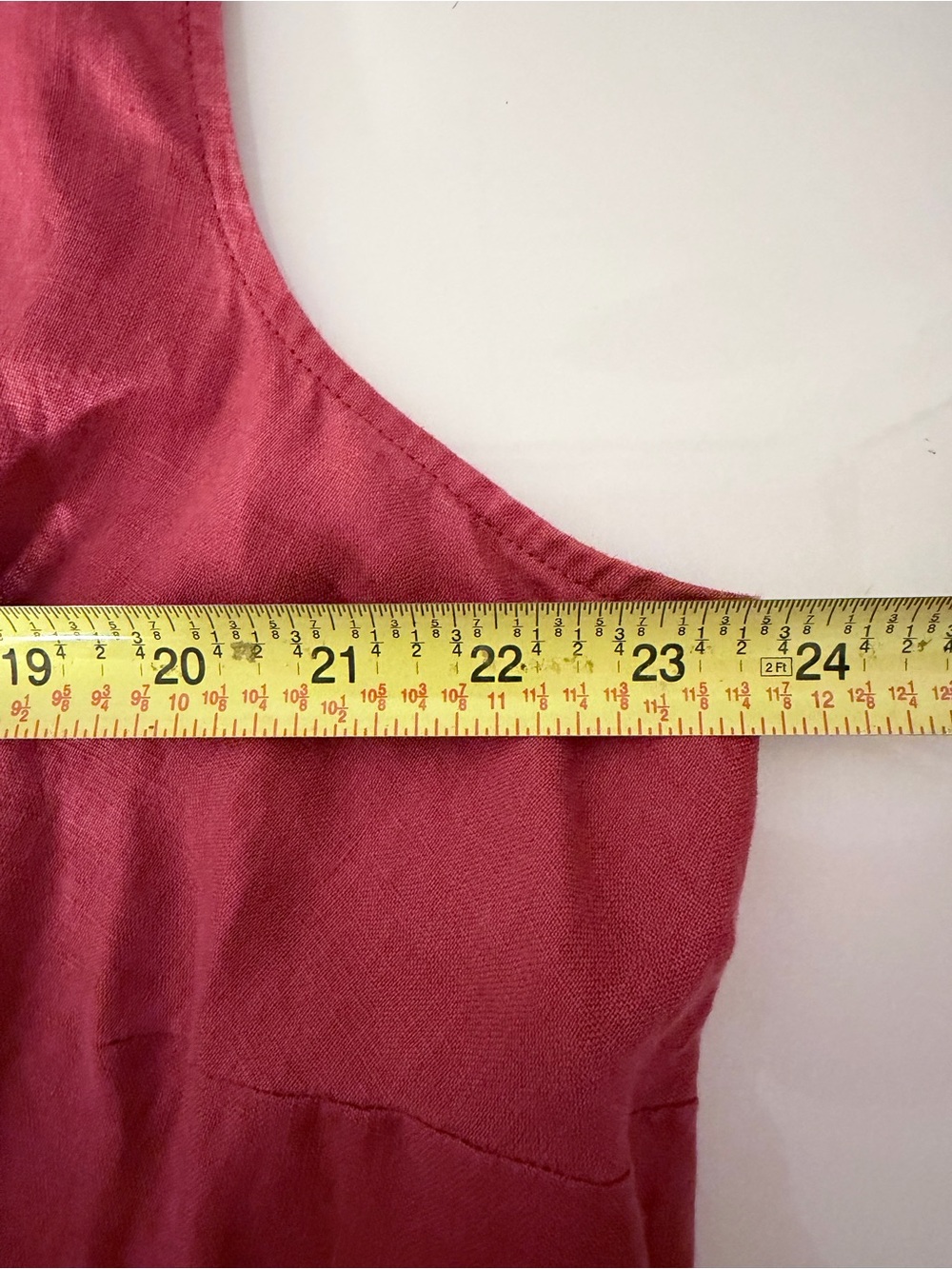 J. Jill Love Linen Sleeveless Button Front Midi Shirtdress red 2X Tie Belt - Picture 5 of 6